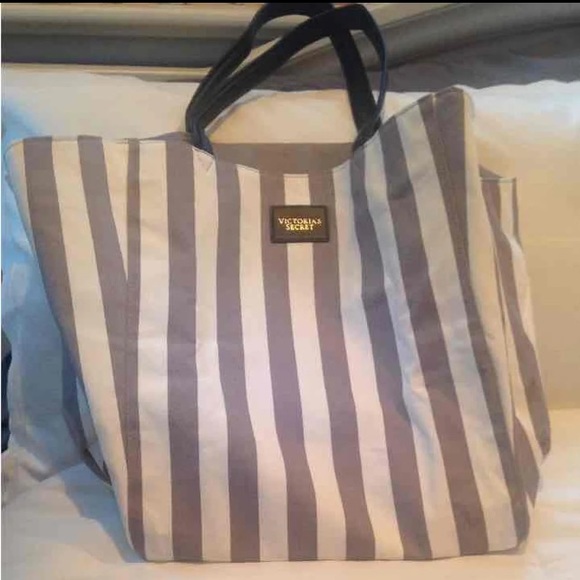 Victoria's Secret Handbags - NWT Victoria's Secret Striped Tote Shoulder Bag